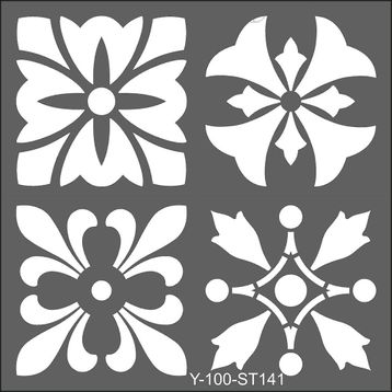 Artdeco Dörtlü Talavera-2 141 30x30 cm Stencil