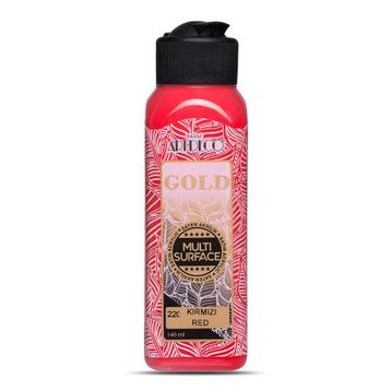 Artdeco Gold Multi Surface 140ml İst. Kırmızısı Akrilik Boya