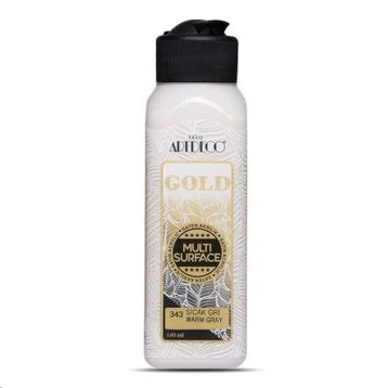 Artdeco Gold Multi Surface 140ml Sıcak Gri 343 Akrilik Boya