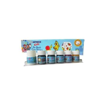 Artdeco Kids 6x15 ml Su Bazlı Cam Boyası Seti