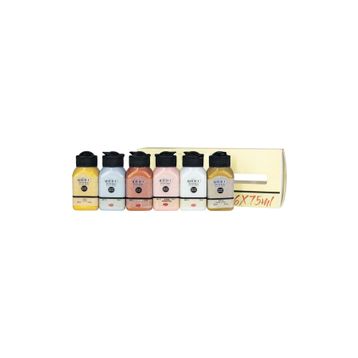 Artdeco LV-Y-070I-AS6 6x75 ml Simli Renkler Akrilik Boya Seti