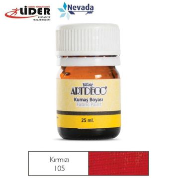 Artdeco Metalik Kırmızı 225 25 ml Kumaş Boyası