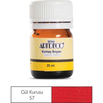 Artdeco Metalik Kırmızı 225 25 ml Kumaş Boyası