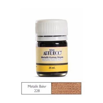 Artdeco Metalik Koyu Bakır 228D 25 ml Kumaş Boyası