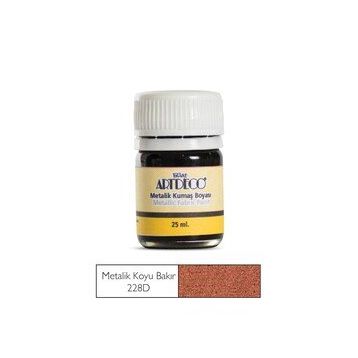 Artdeco Metalik Koyu Bakır 228D 25 ml Kumaş Boyası