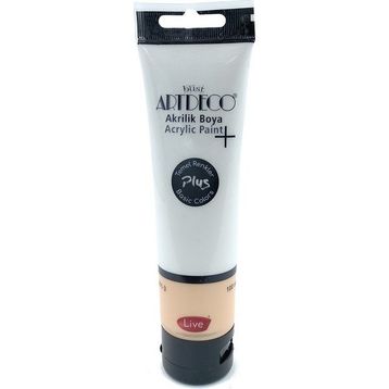 Artdeco Plus Titanyum Beyazı 502 Metalik 100 ml Akrilik Boya