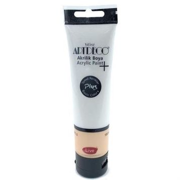 Artdeco Plus Titanyum Beyazı 502 Metalik 100 ml Akrilik Boya