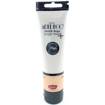 Artdeco Plus Tüp Çinko Beyazı 501 Metalik 100 ml Akrilik Boya