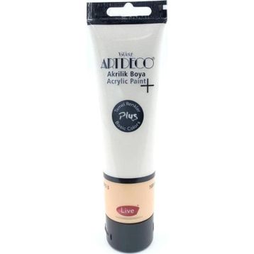 Artdeco Plus Tüp Çinko Beyazı 501 Metalik 100 ml Akrilik Boya