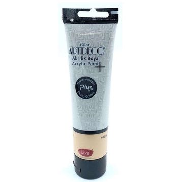 Artdeco Plus Tüp Gri 498 Metalik 100 ml Akrilik Boya