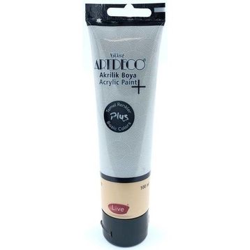 Artdeco Plus Tüp Gri 498 Metalik 100 ml Akrilik Boya