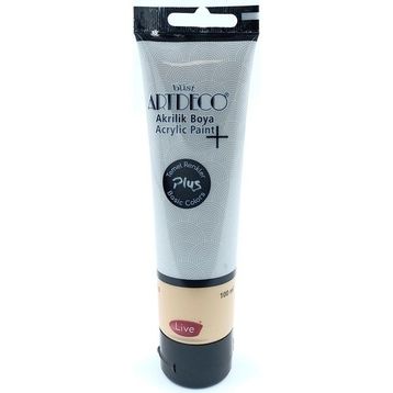 Artdeco Plus Tüp Gri 498 Metalik 100 ml Akrilik Boya