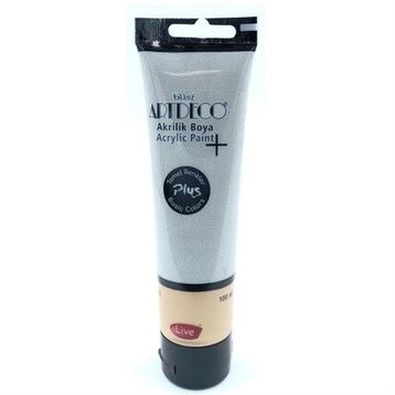 Artdeco Plus Tüp Gri 498 Metalik 100 ml Akrilik Boya