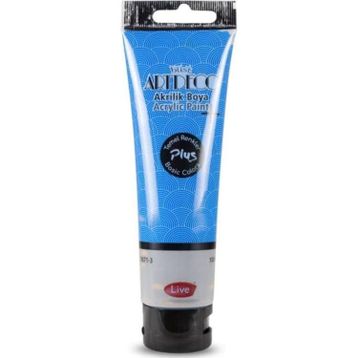 Artdeco Plus Tüp Mavi 443 Metalik 100 ml Akrilik Boya