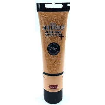 Artdeco Plus Tüp Okre Kahve 484 Metalik 100 ml Akrilik Boya