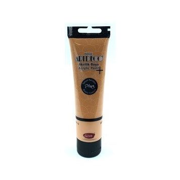 Artdeco Plus Tüp Okre Kahve 484 Metalik 100 ml Akrilik Boya
