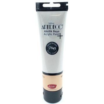 Artdeco Plus Tüp Sıcak Gri 494 Metalik 100 ml Akrilik Boya