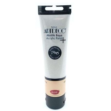 Artdeco Plus Tüp Sıcak Gri 494 Metalik 100 ml Akrilik Boya