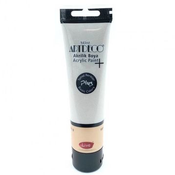 Artdeco Plus Tüp Sıcak Gri 494 Metalik 100 ml Akrilik Boya