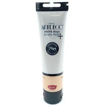 Artdeco Plus Tüp Sıcak Gri 494 Metalik 100 ml Akrilik Boya