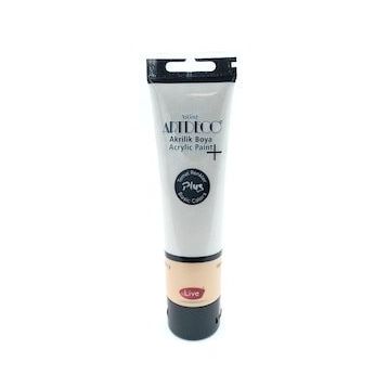 Artdeco Plus Tüp Sıcak Gri 494 Metalik 100 ml Akrilik Boya
