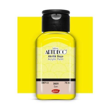 Artdeco Sarı 3601 75 ml Akrilik Boya