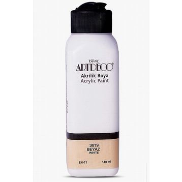 Artdeco Saten 140 ml Beyaz Akrilik Boya