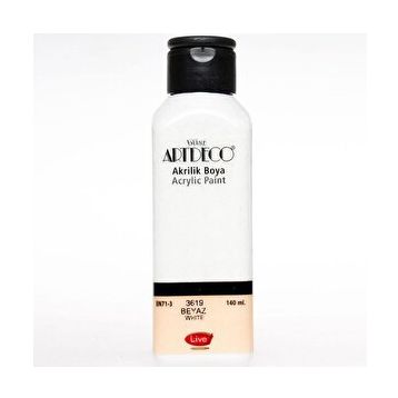 Artdeco Saten 140 ml Beyaz Akrilik Boya