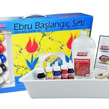 Artdeco Y-016 Es-2 5 Renk Ebru Başlangıç Seti