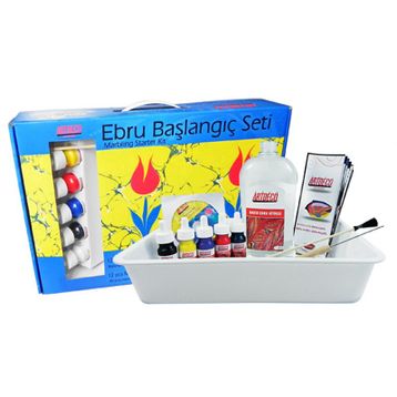 Artdeco Y-016 Es-2 5 Renk Ebru Başlangıç Seti