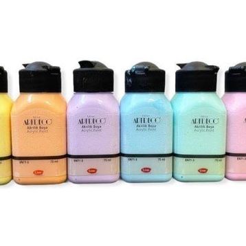 Artdeco Y-118I-AS2 6x75 ml Pastel Renkler Parmak Boyası Seti