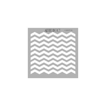 Artdeco Zig Zag 134 30x30 cm Stencil