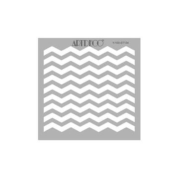 Artdeco Zig Zag 134 30x30 cm Stencil