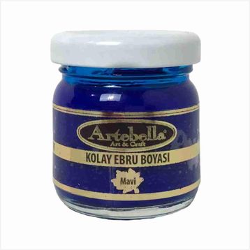 Artebella 3607 Mavi Kolay 40cc Ebru Boyası