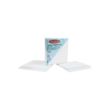 Artebella 4'lü set 10x10 cm Tuval Kompozit