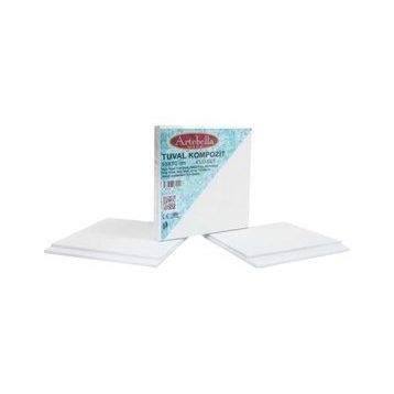 Artebella 4'lü set 10x10 cm Tuval Kompozit