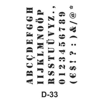 Artebella D-33 20X30 cm Stencil