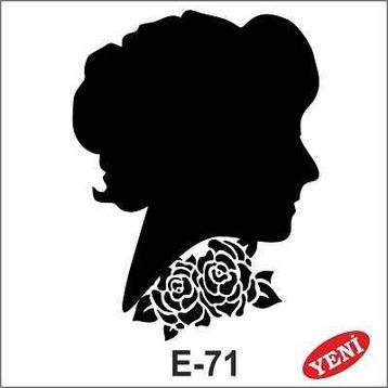 Artebella E-71 10X10 cm Stencil