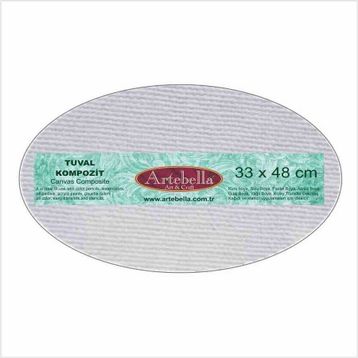 Artebella Elips 33x48 cm Tuval Kompozit