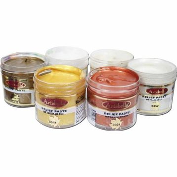 Artebella Metalik 50 cc 6'lı Rölyef Pasta