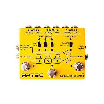 Artec LS3 Üç Kanal Loop Switch Pedal