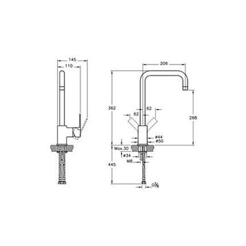 Artema A42103 Flo S Krom Eviye Bataryası