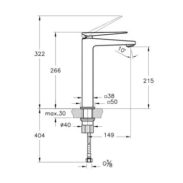 Artema A42610 Brava Çanak Lavabo Bataryası