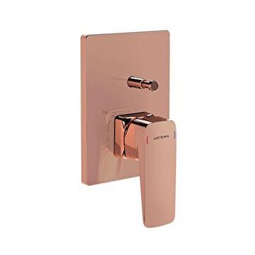 Artema A4275229 Soft Bakır Root Square Ankastre Banyo Bataryası