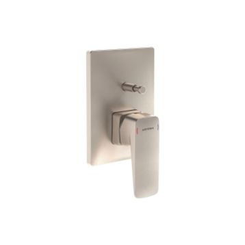 Artema A4275234 Root Square Sıva Üstü Fırçalı Nikel Ankastre Banyo Bataryası