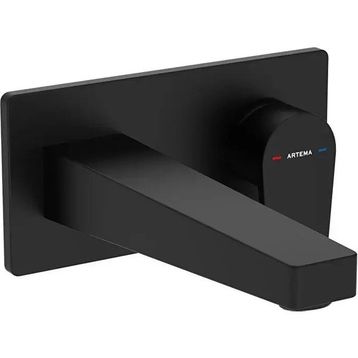 Artema A4318036 Mat Siyah Flow Square Ankastre Lavabo Bataryası