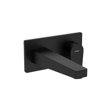 Artema A4318036 Mat Siyah Flow Square Ankastre Lavabo Bataryası