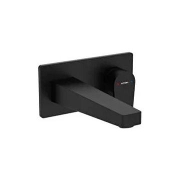 Artema A4318036 Mat Siyah Flow Square Ankastre Lavabo Bataryası