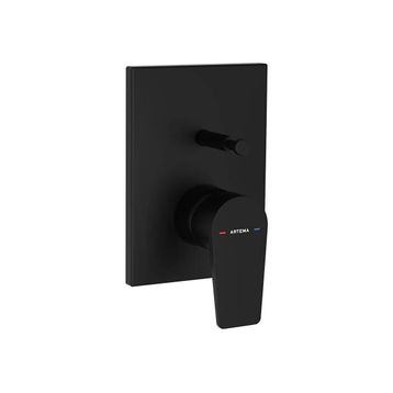 Artema A4320836 Siyah Flow Square Ankastre Banyo Bataryası