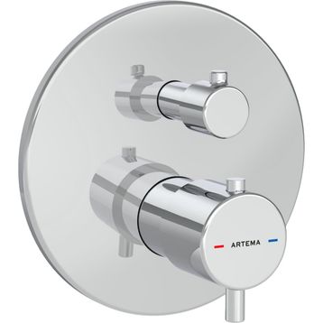 Artema A43258 Root Round Krom Ankastre termostatik Banyo Bataryası